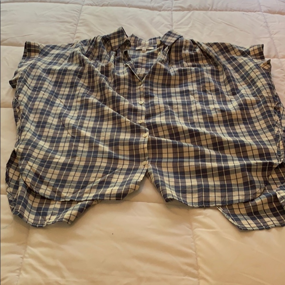 Madewell crop shirt